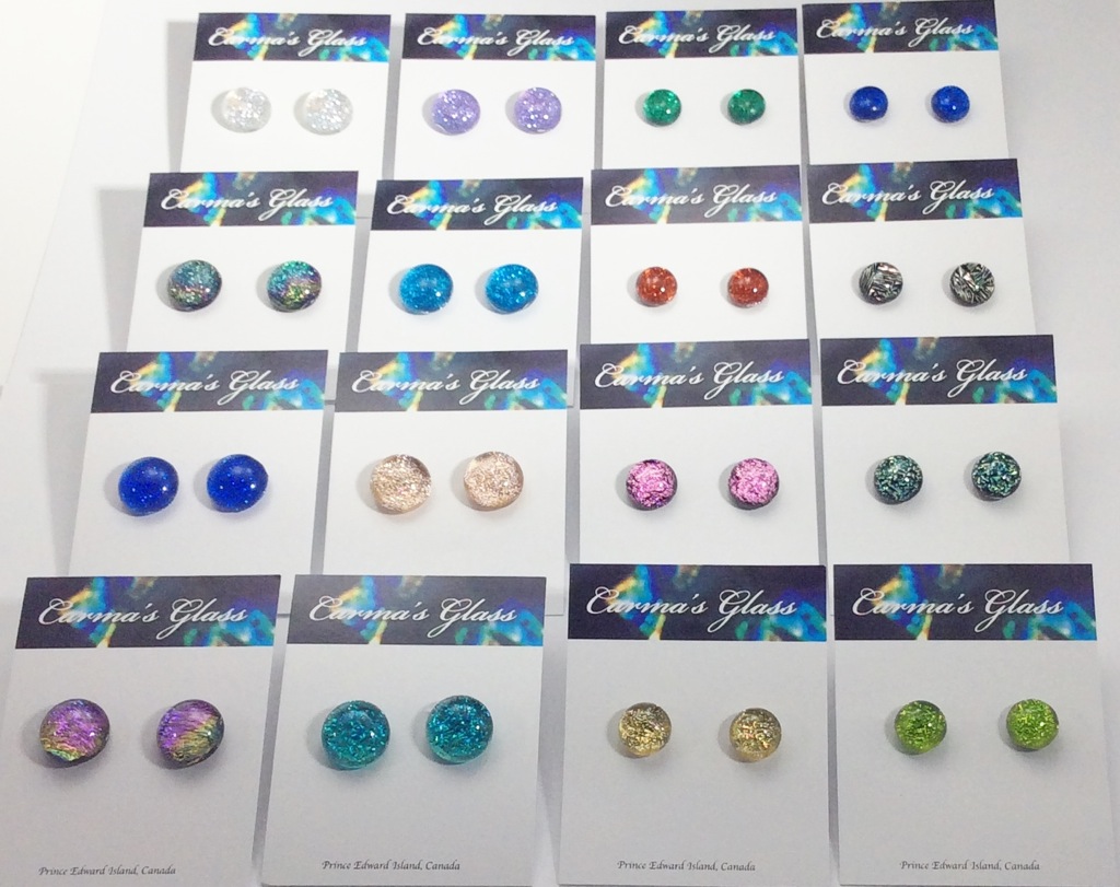 Round and Mini-Round Stud Earrings